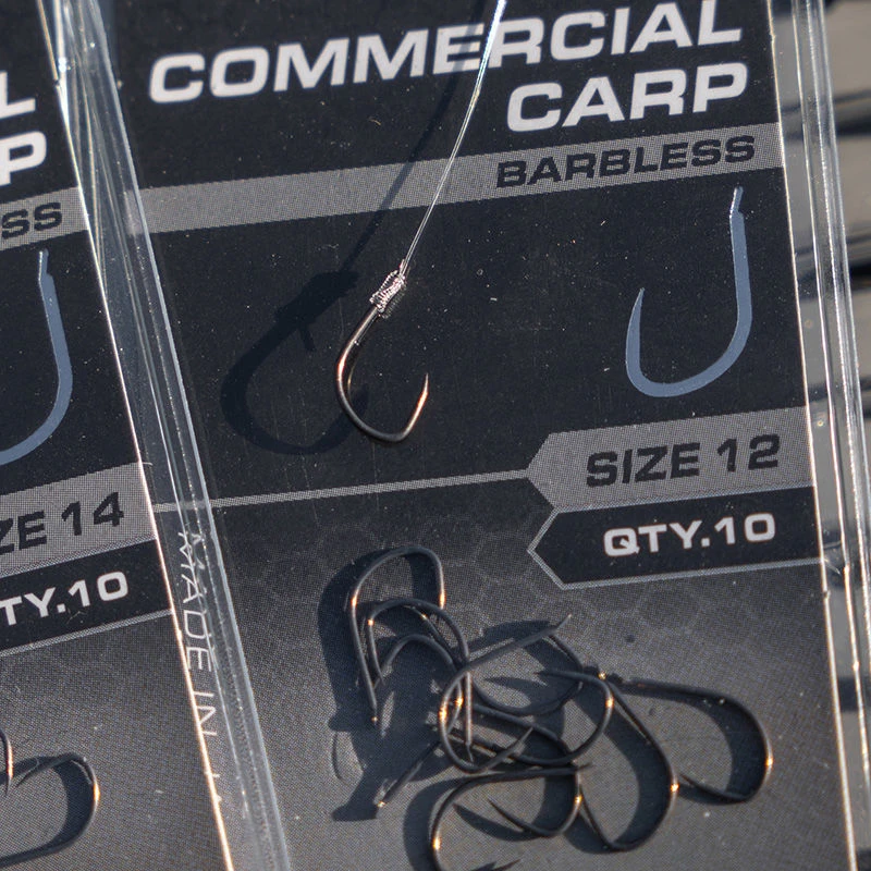 Matrix X1 Commercial Carp Barbless Spade End Hooks